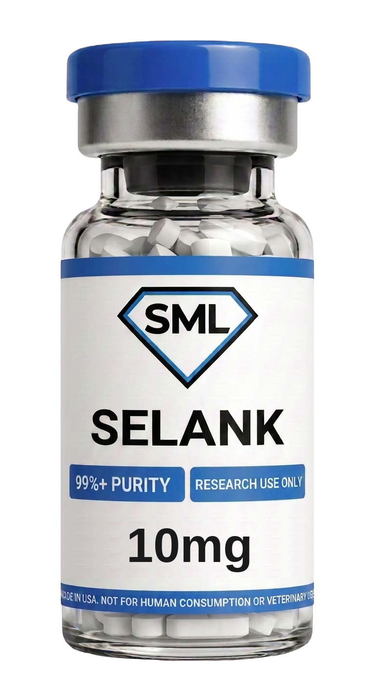 Selank research peptide vial