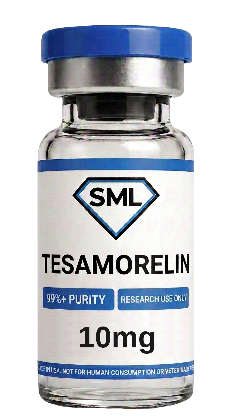 Tesamorelin research peptide vial